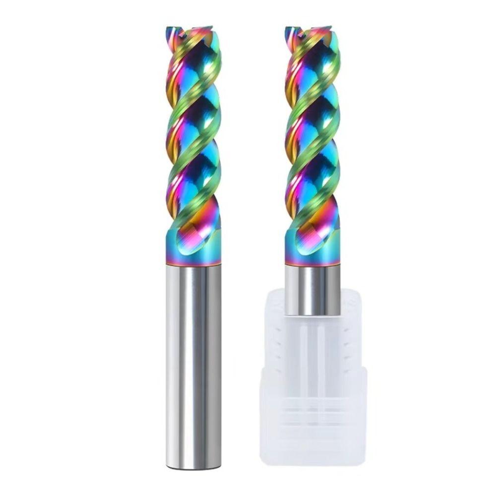 

Coated High Gloss Aluminum Metal Milling HRC65 Engraving Router Bits Special CNC CNC Carving Bit 1.0x3x4x50