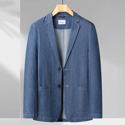 Chaqueta vaquera informal de otoño para hombre, talla grande