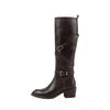 Women's Knee High Boots Mid Heels Fashion Buckle Shoes 2025 Winter Pumps Chelsea Boots New Walking Designer Trend Mujer Botas