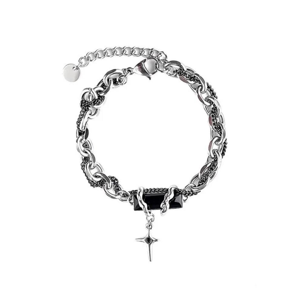 Adjustable Gothic Style Necklace Goth Chain Design Bracelet  Jewelry Accessories