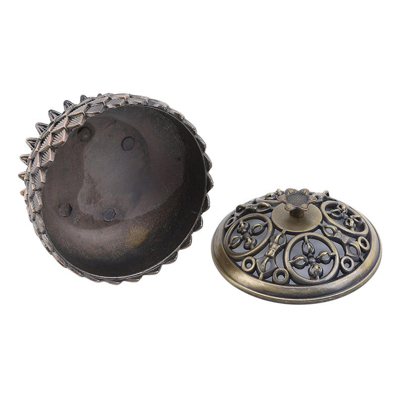 Lotus Incense Burner Alloy Eight Treasure Plate Incense Burner
