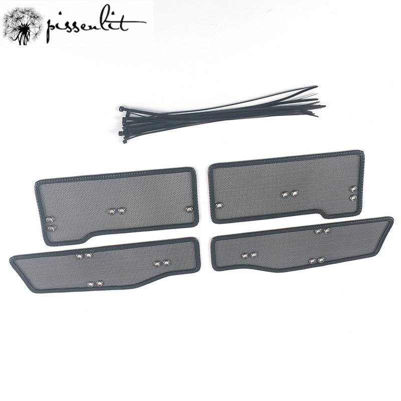 For Kia Forte 2018 Racing Grills Anti-insect Network Sequins Diamond Net Water Tank Protective Net Cover Panel Accessories