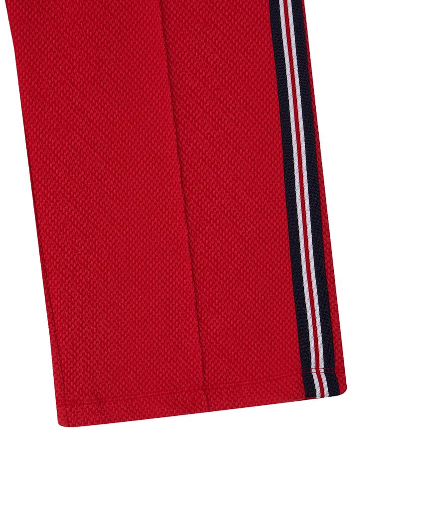 Minasu Waffle Wide Pants_Red