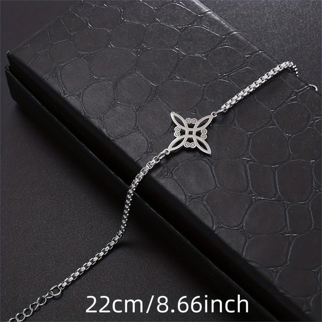 Stainless Steel Witch Knot Irish Knot Bracelet Women's Fashion Simple Personality Charm Jewelry