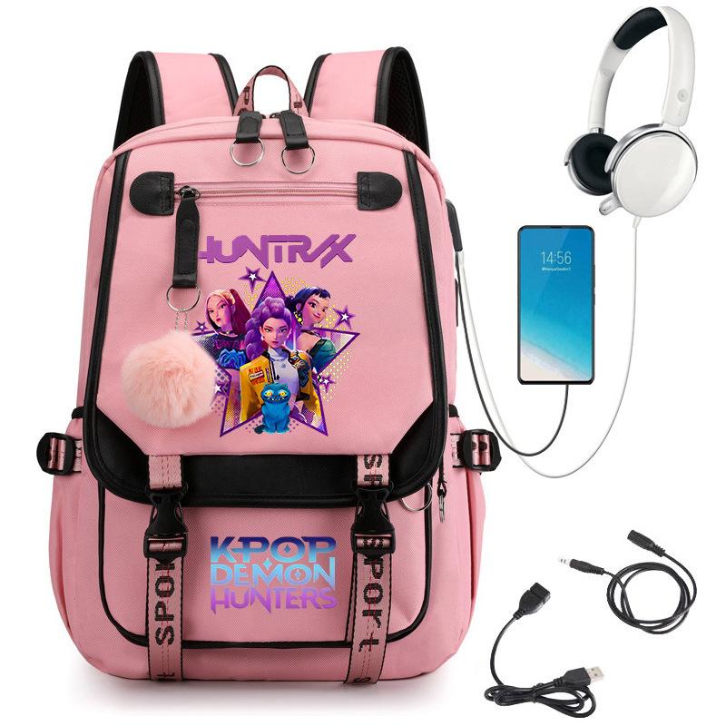 Witch Hunter Animation Cartoon Printed School Bag Large Capacity Junior High School Student Backpack