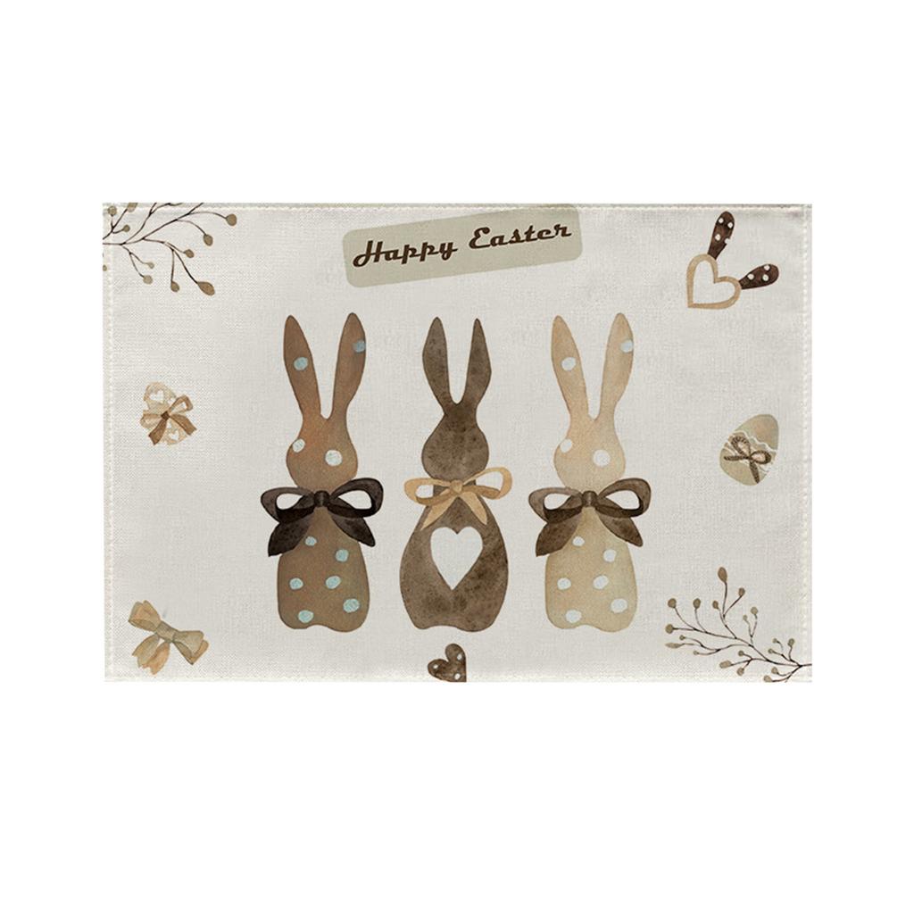 Easter’s Day Table Runner Merry Tablecloth  Holiday Table Decorations