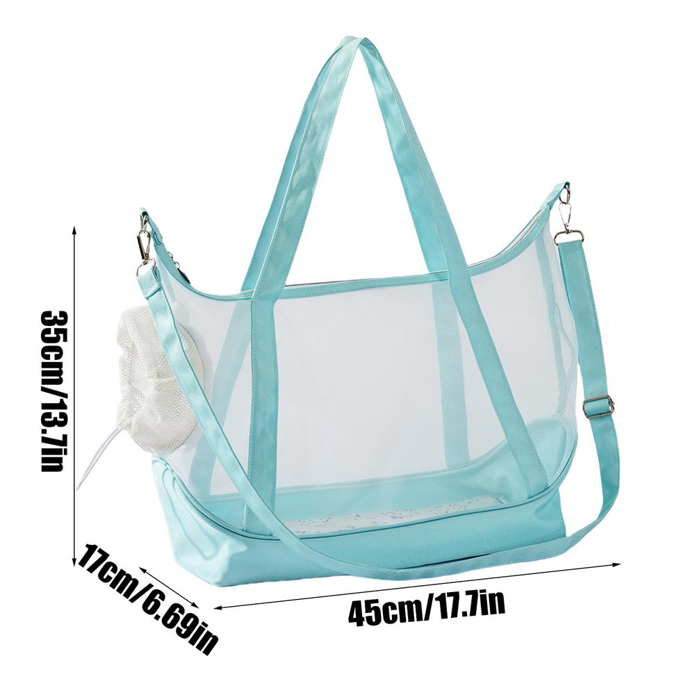 Pet Carrier Breathable Nylon Mesh With Shoulder Strap Pet Travel Carrier Shoulder Bag For Travel Hiking Commuting Camping Picnic