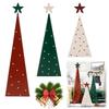 3Pcs Xmas Trees Tabletop Decorations Multi-Purpose Rustic Xmas Tree Table Signs Christmas Tree Wood Sign for Home Office Decor
