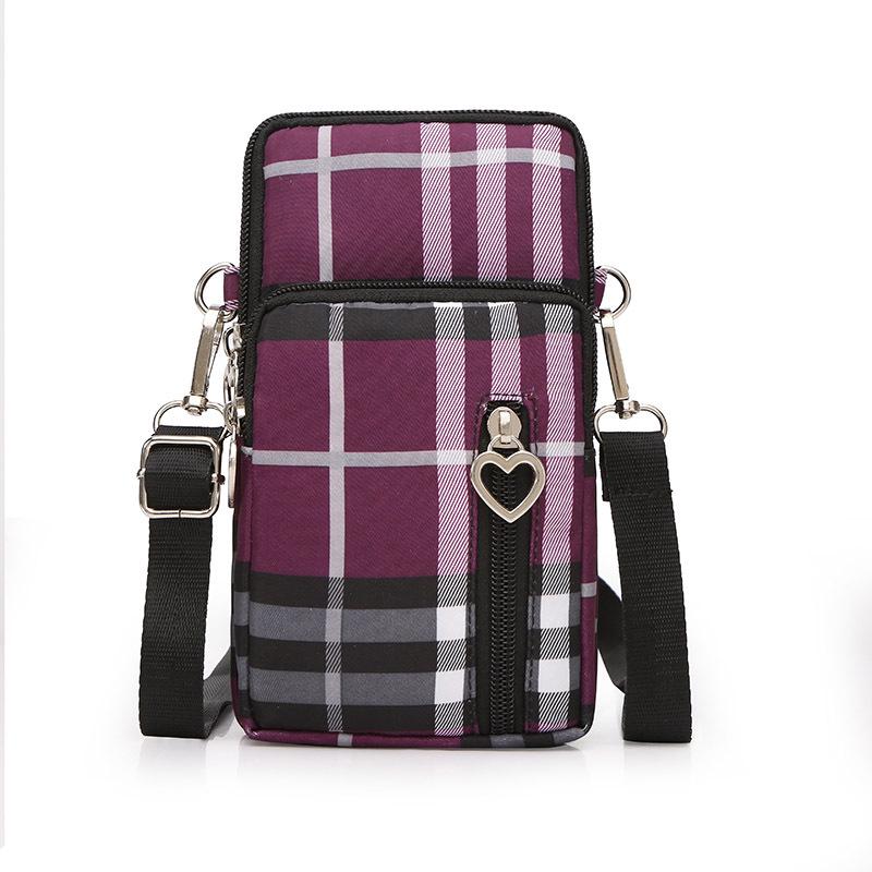 Women's Crossbody Phone Bag - 2023 Korean Canvas Shoulder Bag, Casual Small Square Wristlet & Neck Pouch