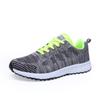 Feizhi Sneakers for Women's Breathable Mesh Casual Flat Sole Light Running Black Travel Shoes White Shoes