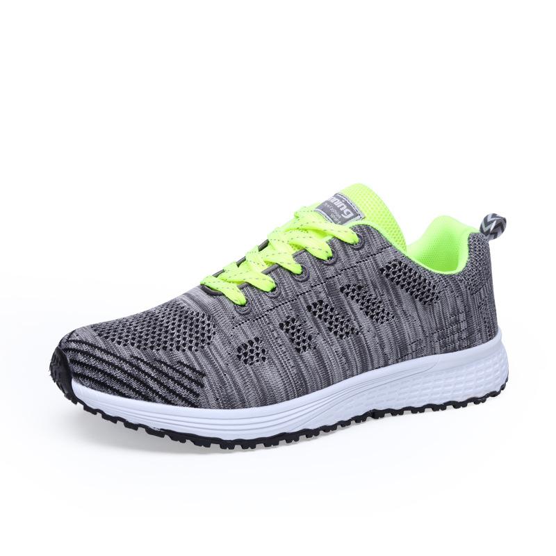 Feizhi Sneakers for Women's Breathable Mesh Casual Flat Sole Light Running Black Travel Shoes White Shoes