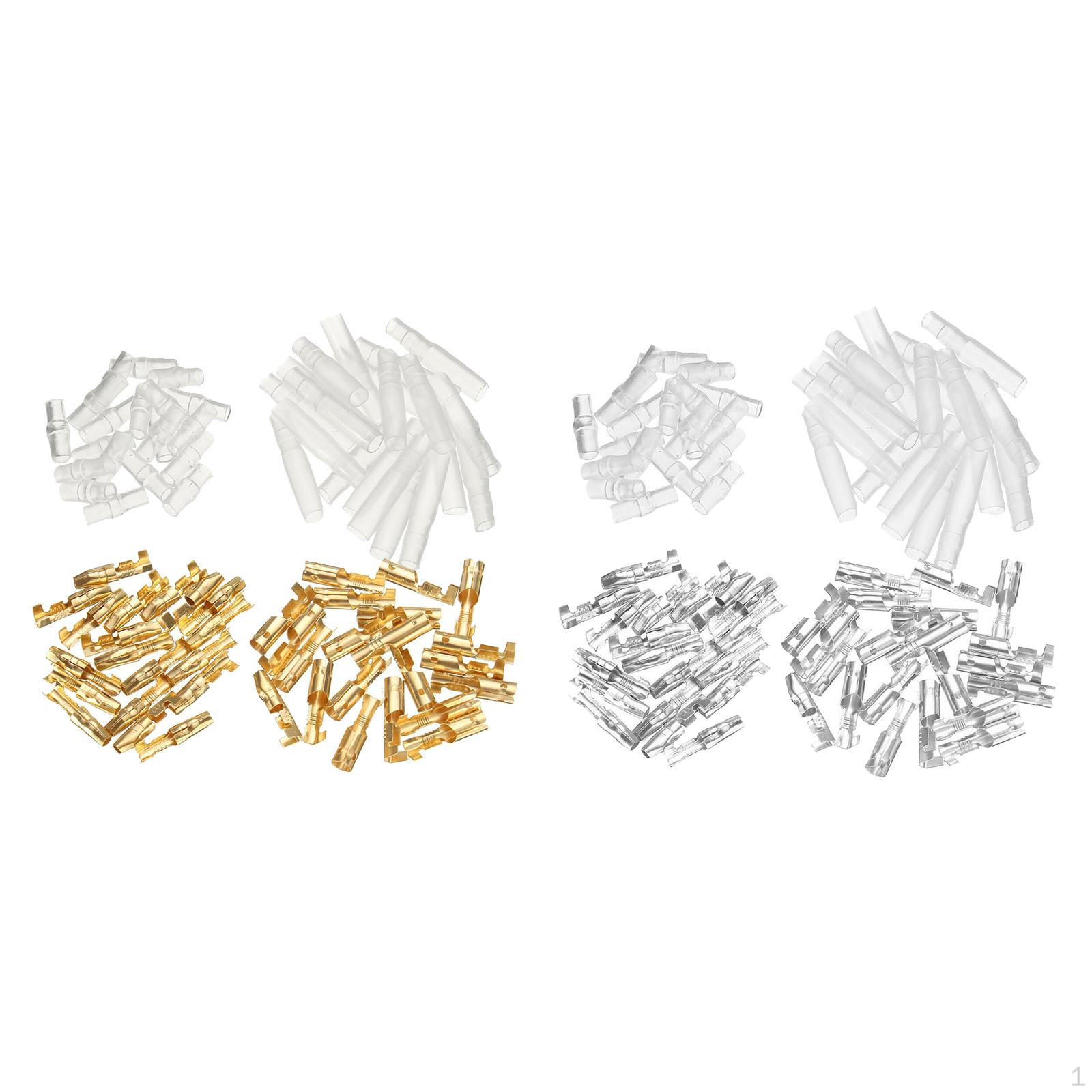 

400x 4mm Female And Male Electric Wire Terminals Connector for Motorcycle