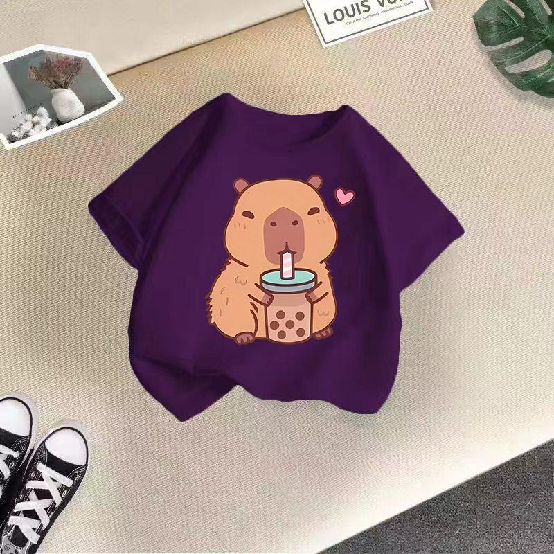 Children's Casual Short-sleeved T-shirt - Summer Boys' And Girls' Cute T-shirt