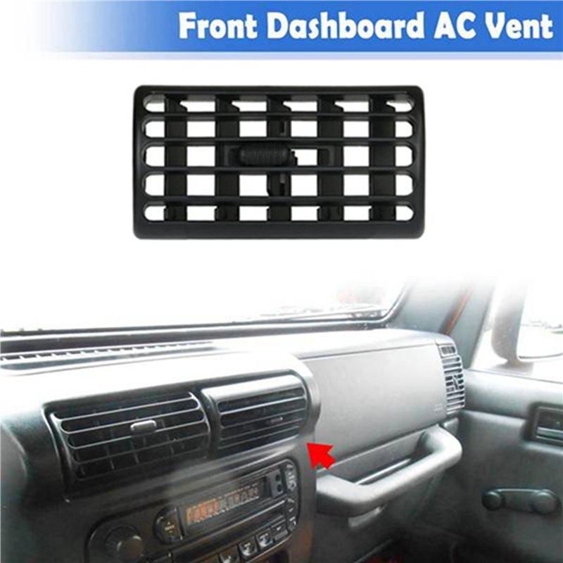 Versatile 2X Console Central Grill Dash AC Air Conditioner Vent Grille For Jeep Wrangler TJ 1997-2006 Cherokee 5FS10LAZAB
