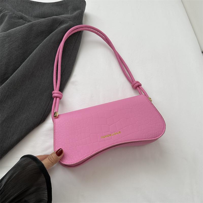 2023 New Autumn Fashion Simple Shoulder Bag Street Style Medium Pu Crossbody Bag