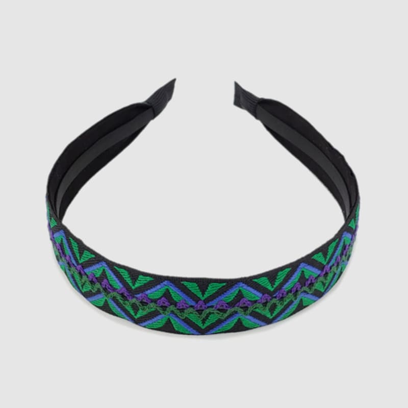 LALA African Pattern Hairband P-BLACK