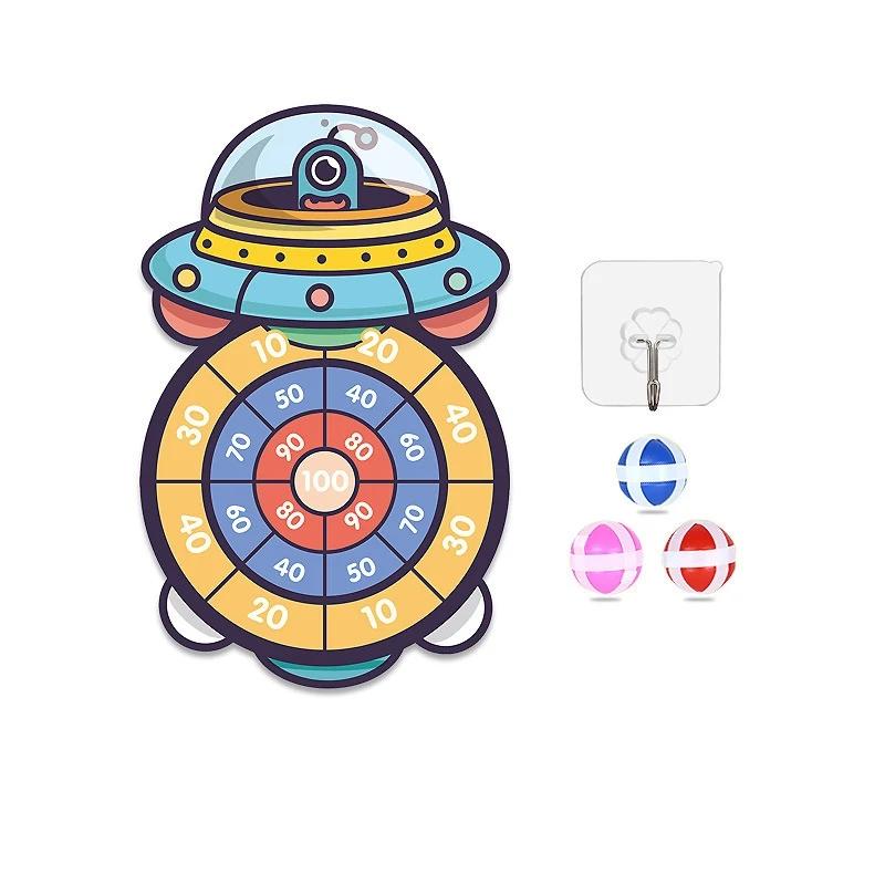 Montessori Throw Sport Shooting Target Sticky Ball Dartboard Basketball Board Games Educational Children Indoor Outdoor Game Toy