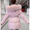 Women's Mid-length Cotton-padded Jacket Korean Style Slim and Thick Fashion All-match Winter Padded Jacket