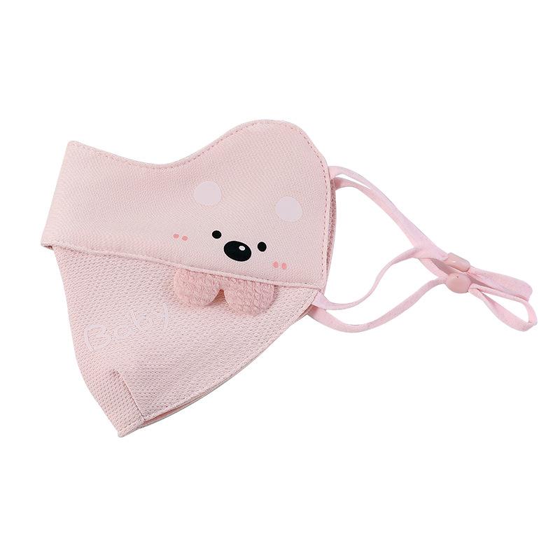 Kids' Warm Autumn/Winter Cotton Cartoon Face Mask – Washable, Windproof & Coldproof