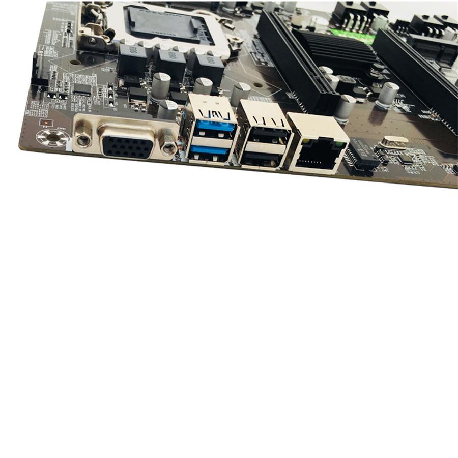 Newest Stable 8GPU Mining Motherboard Support 8 PCI-E+ Video Cards BTC ETH ZEC Mining