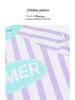 Girls' 2024 Striped Long Sleeve & Pants Two-Piece Swimsuit with Skirt
