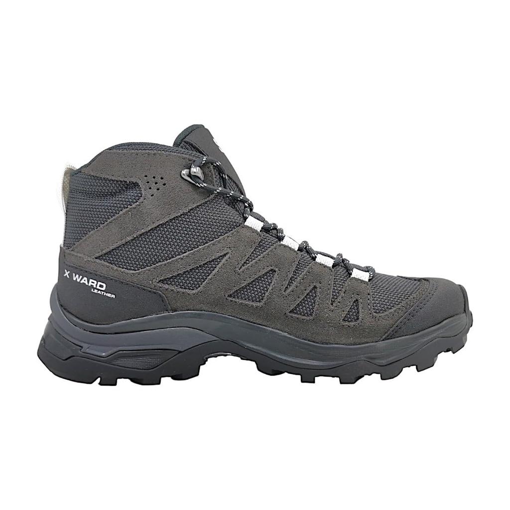 SALOMON X Ward Couro Mid GTX W 23.0 Ébano/Fantasma/Preto