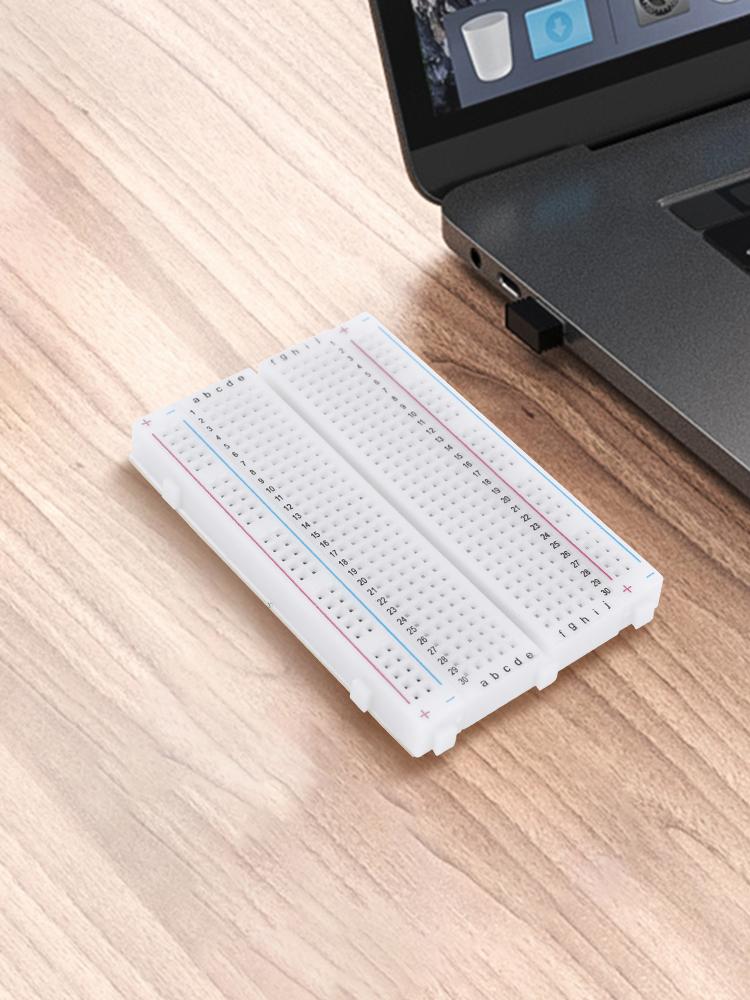 400 Tie Points Solderless PCB Breadboard Spliceable Mini Universal Test Protoboard for Experiment Test Robot