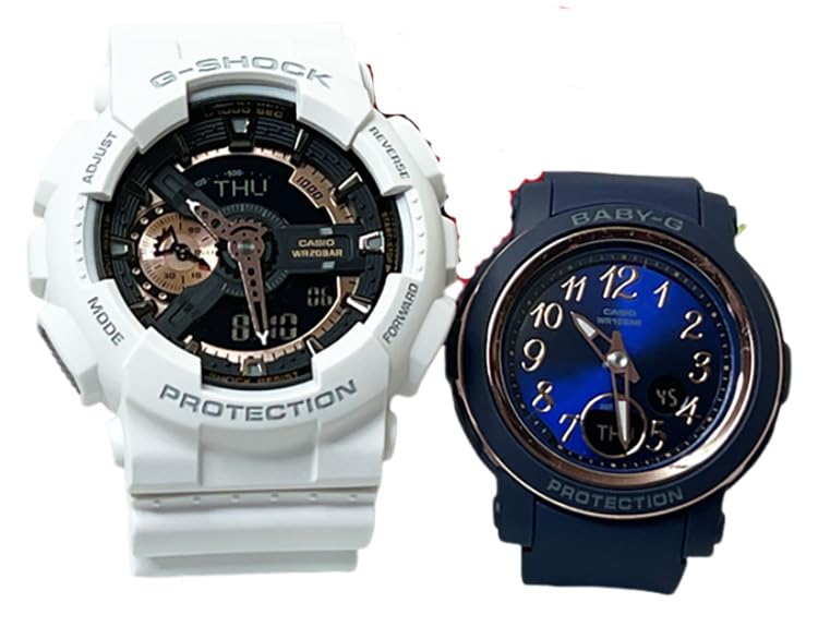 

[Casio] CASIO Pair Watch G-SHOCK G-Shock BABY-G Baby G Ana-Digi Battery Operated Genuine Pair Case Set of 2 GA-110RG-7AJF BGA-290SA-2AJF Watch