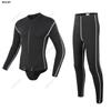 3mm Neoprene Wetsuit Set Men Women Snorkeling Diving Surfing Warm Full Sleeve Front Zip Separable Suit