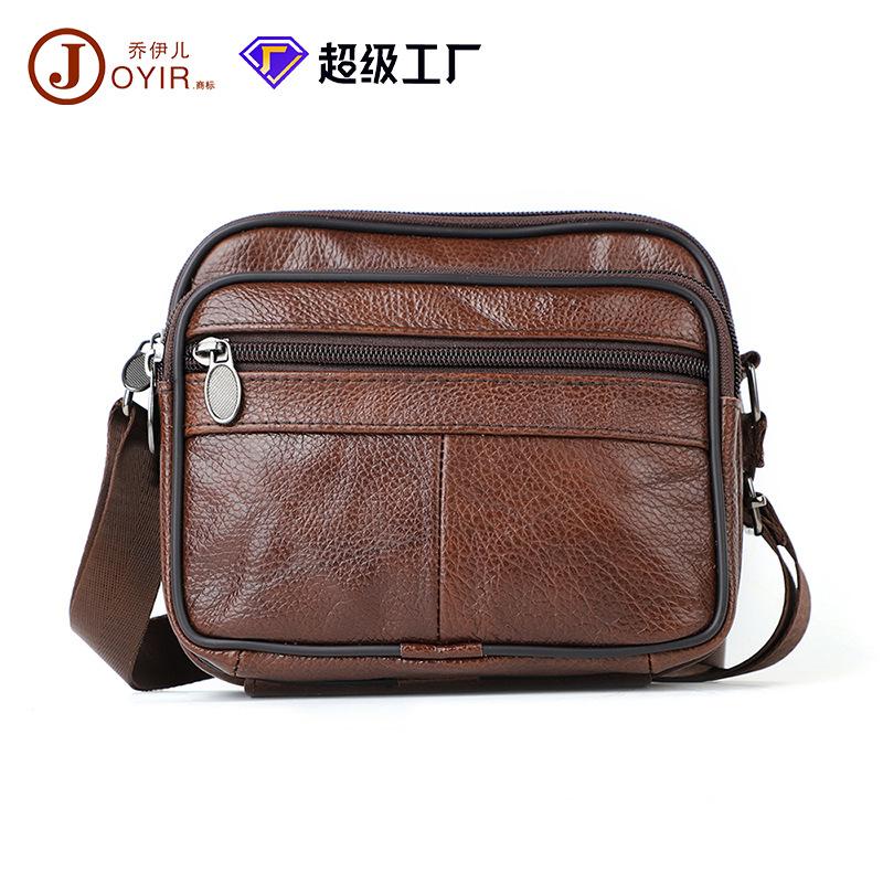 Genuine Leather Men's Bag Men's Shoulder Bag Classic Casual Shoulder Bag Men's Top Layer Cowhide Men's Crossbody Bag