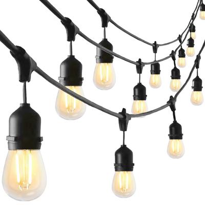 S14 10M LED Lichterkette Verbindbar Kommerzielle Qualität Wasserdicht Außenbeleuchtung für Garten Feiertag Hochzeitsdekoration