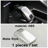 Car Steering Wheel Decoration Frame / Gear Shift Knob Head Cover Trim Fit For Peugeot 2008  -  Carbon Fiber Accessories