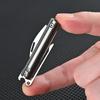 Titanium Alloy Bottle Opener Folding Knife Brass Mini Portable Express Unpacking Knifves With Clip Outdoors EDC Tool Key Chain
