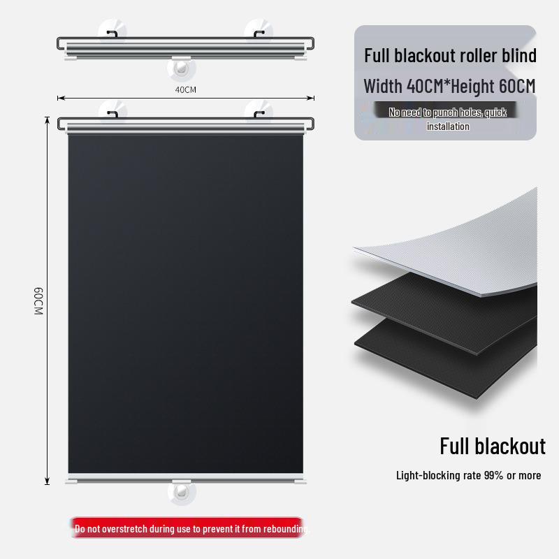 Retractable Titanium Silver Car Sunshade with Full Blackout and Dustproof Protection