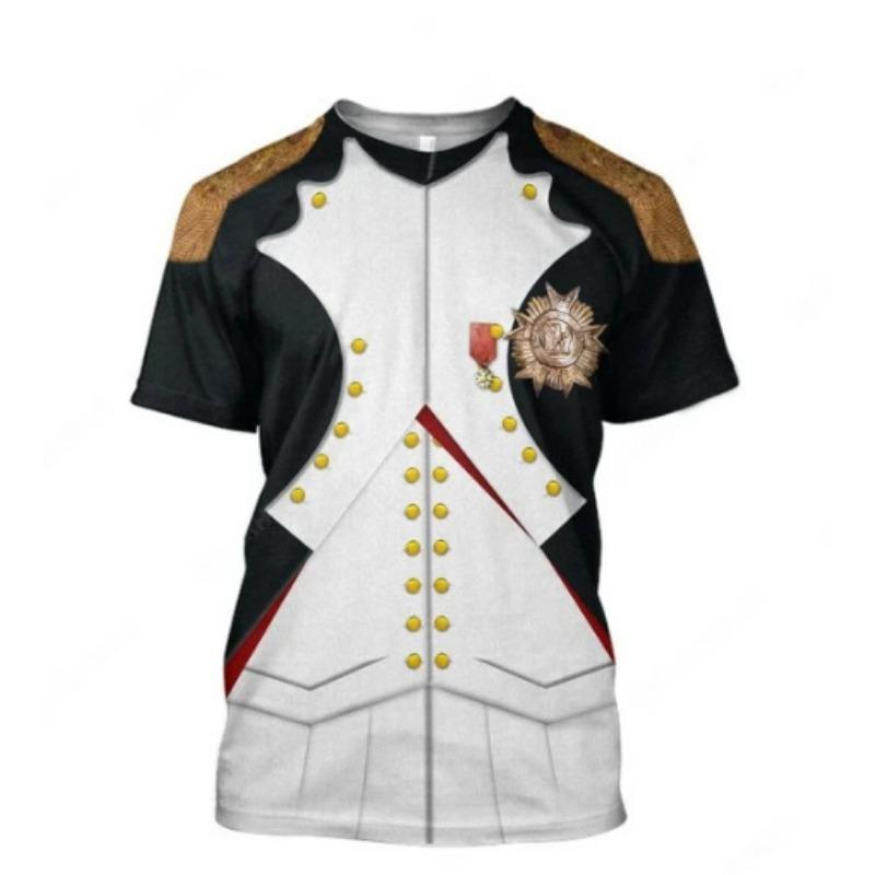 Male Historical Figure's 3D Personalized Printed Clothing Short Sleeved 3D T-shirt