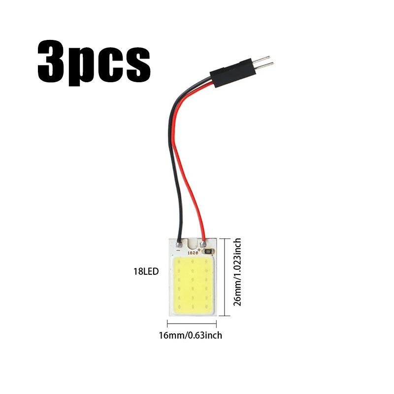 1/3PCS C5W C10W Festoon LED Bulb 31mm 36mm 39mm 41mm T10 C5W LED COB Light 12V White 7000K Car Interior Dome Reading Trunk Lmaps
