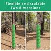 4x Tree Trunk Protector Plastic Spirals Tree Guards Trunk Protector Tubes Wraps Protect Plant From Deer Rabbit Rodents