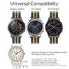 22mm 20mm Stainless Steel Strap For Samsung Galaxy Watch 7 6 4 5 45mm Gear S3 46mm 42mm Active2 40 44mm Band for Amazift BIP 2 GTR Metal Bracelet