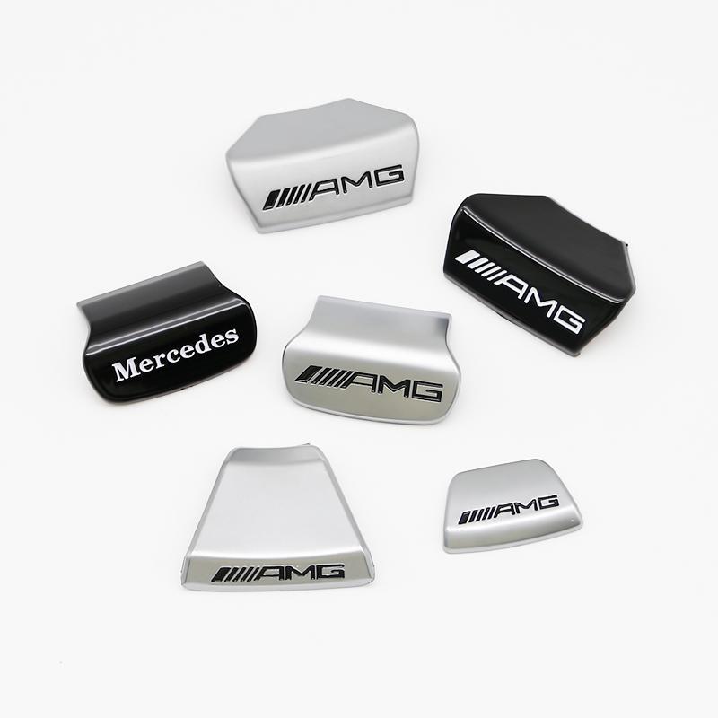 3D ABS Car Steering Wheel Emblem Sticker Interior Badge Accessorie For Mercedes Benz AMG W205 W168 W108 AMG W176 W204 W212 GLC