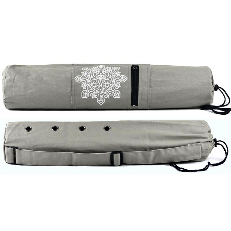 Wear-resistant Canvas Yoga Mat Backpack Breathable Sports Fitness Canvas Bag Yoga Accessories