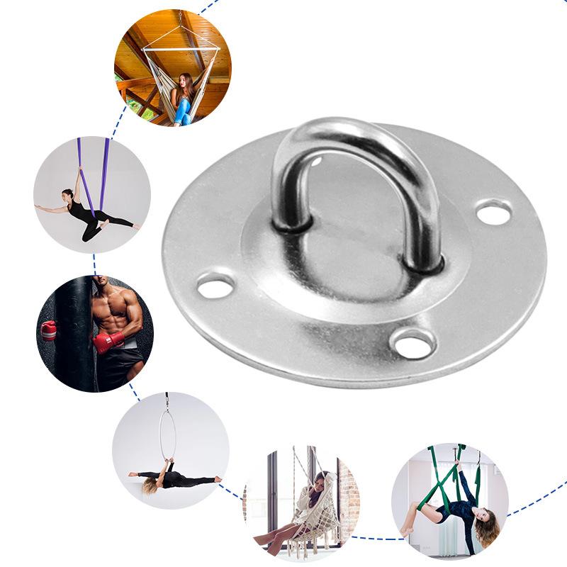 Heavy Duty Swing Hooks Stainless Steel Hammock Wall Mount Anchor Hooks with 4 Screws Aerial Yoga Sandbag Swing Gym Add- Practical Use