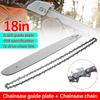 18-Inch Guide Plate & Chain "0.325" 0.058 72DL Chainsaw Accessories Set Chainsaw Guide Plate Chainsaw Chain Replacement Parts