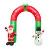 8FT Vánoční nafukovací Santa Claus a sněhulák Arch Yard Dekorace Holiday Home Decorations Yard