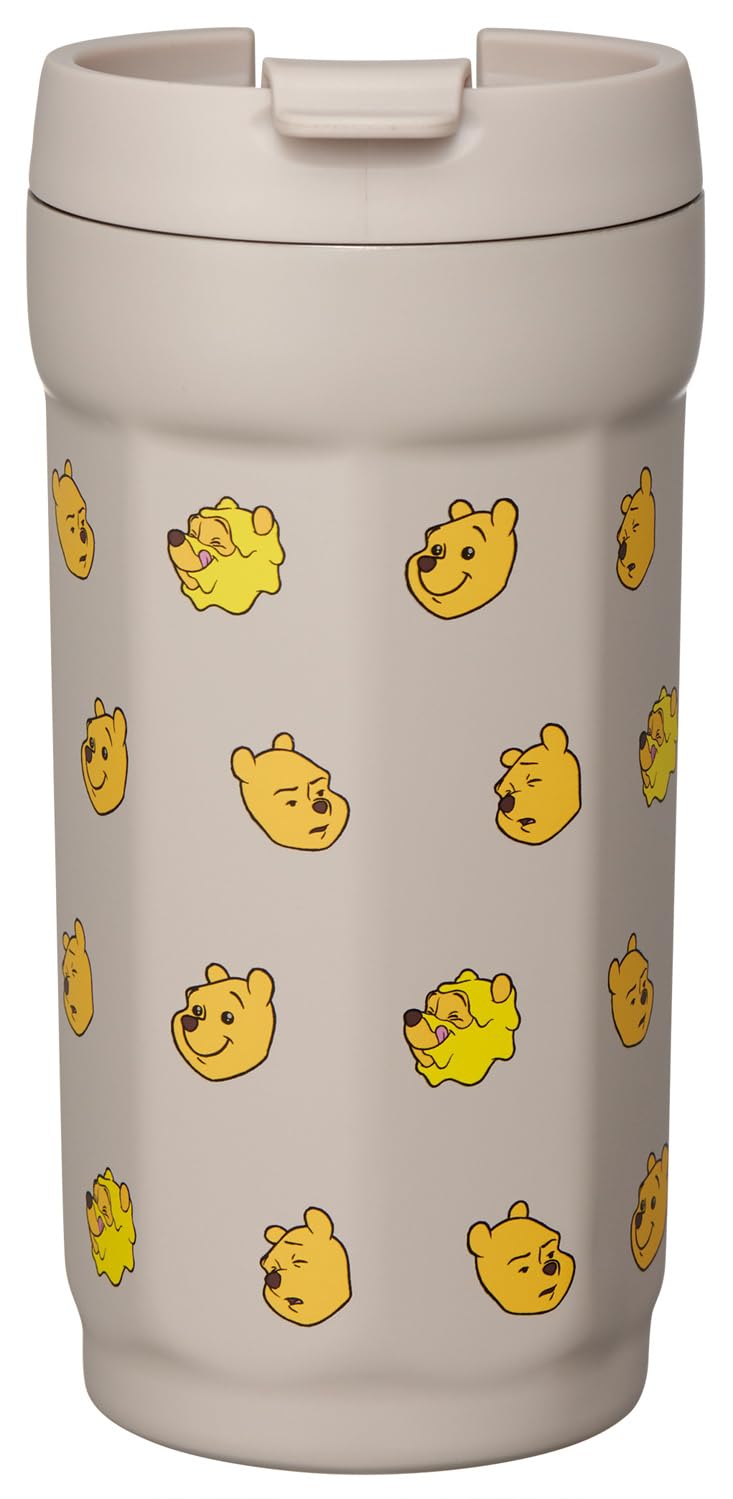 

Skater Octagonal Stainless Steel Tumbler with Insulates Hot Cold Vacuum Flap Disney Winnie the Pooh Funny Face Lid, 350ml, & Drinks, Insulated, Lock,
