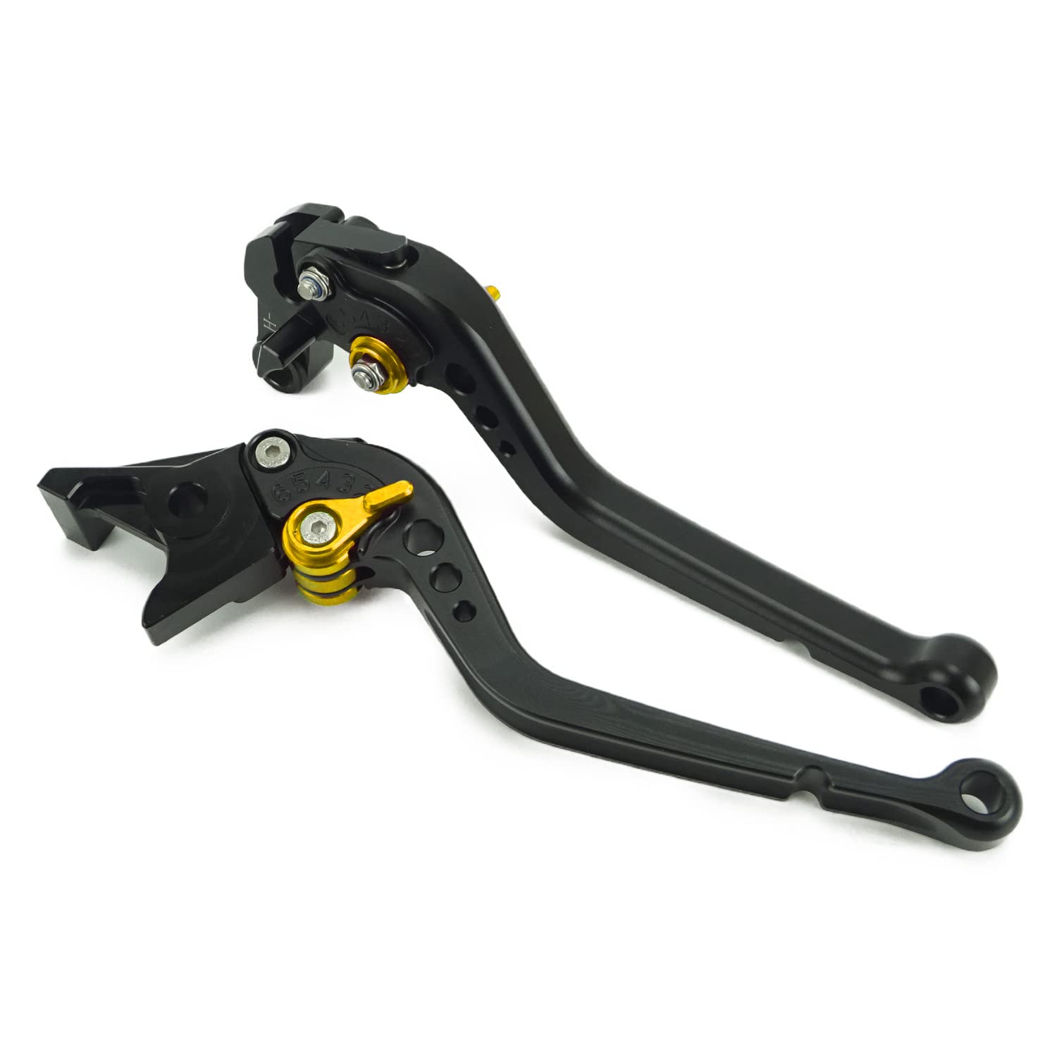 

H59 Black (Gold) Honda Brake Clutch Levers 6 Levels Adjustment Fit CB650R CBR650R NC750X NC750S CB650F CBR650F etc чёрный