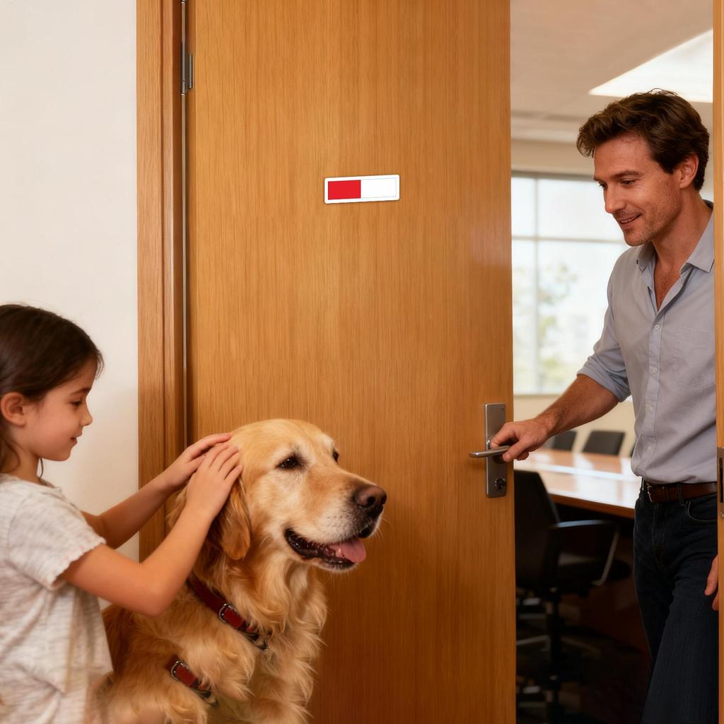 Sliding Acrylic Occupied Vacant Door Sign Non-Scratch Status Indicator for Office, Restroom, Meeting Room & Hotel