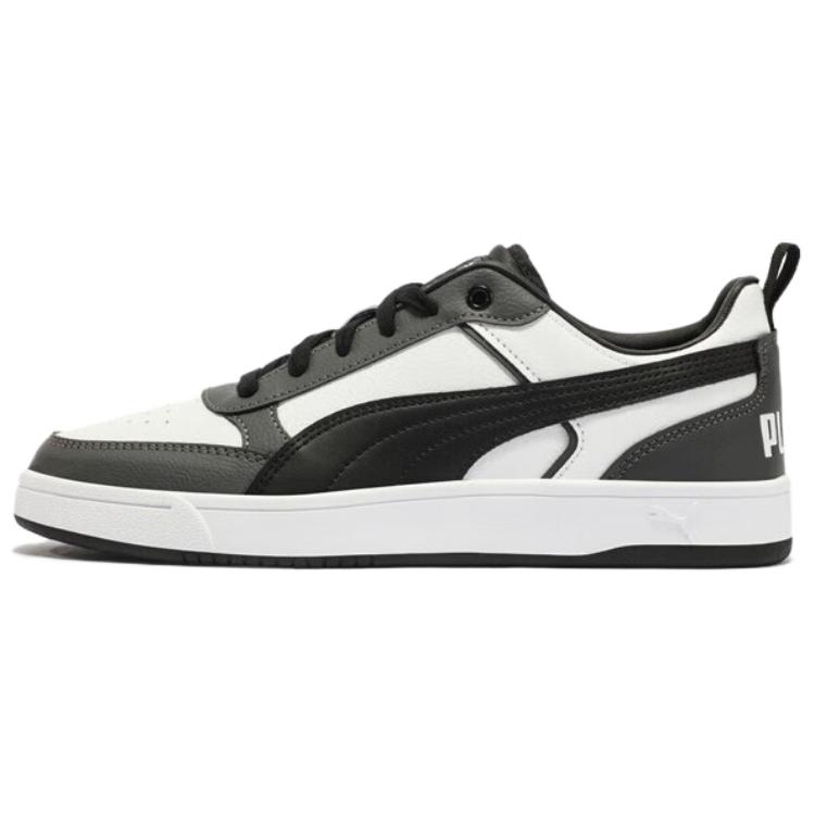 Puma Dribble Unisex White Black Shadow Gray Sneakers 400326-04 EU 37