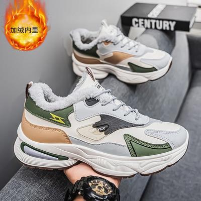 New Old Dad Shoes Winter Plush Casual Sneakers Male Tennis Shoe Fashion Outdoor Comfortable Wear-resistant Platform Shoes Hombre