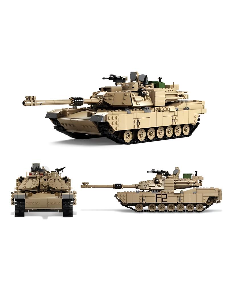KAZI Thema Panzer Bausteine 1463 Stück Bausteine M1A2 ABRAMS MBT KY10000 1 Änderung 2 Spielzeug Panzer Modelle Spielzeug für Kinder