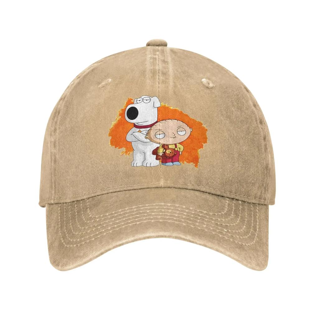 Familien Cartoon Peter Griffin Alles ist Möglich Baseballkappen Retro Used Gewaschene Sonnenschirmkappe Geschenkkappen